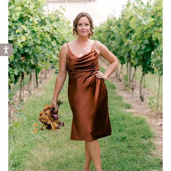 Revelry skye satin midi dress - Picture 2 of 5